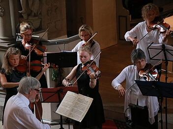 Zahlreiche Zuhörer lockte die Serenade mit dem Collegium musicum Coburg in die Schlosskirche Ahorn. Foto: Jochen Berger