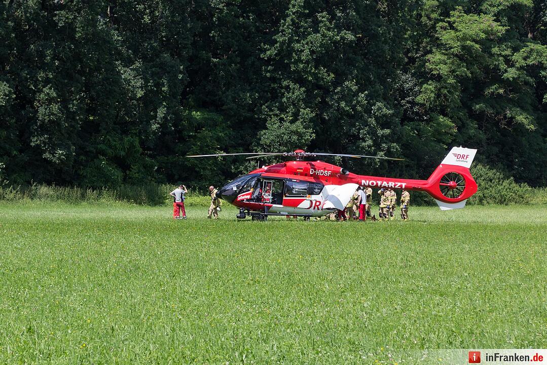 Mann stürzt in Fürth von einem Baum und verletzt sich schwer