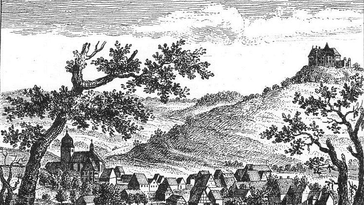 Heiligenstadt auf einer Radierung aus dem Ritterschaftlichen Almanach Repro: Dieter Zöbelein