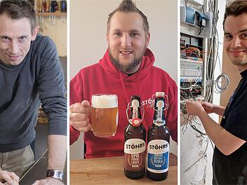 Florian Pfenning (von links), Jonas Stöhr und Johannes Brand haben viel vor.