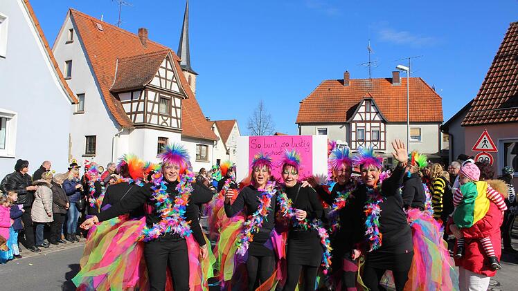 So bunt und so lustig war diese Gruppe.  Foto: Werner Vogel