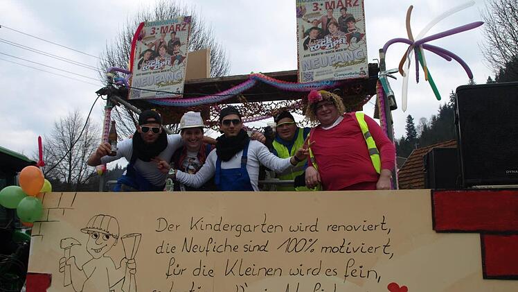 Aus Neufang kam ein sehr motivierter Bautrupp.