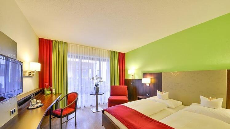 Doppelzimmer im Landhotel Steiner in Großheiratg.