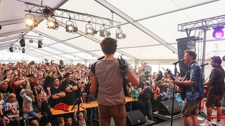 Die Dorfrocker beim Benefizkonzert am 30. September in Bamberg. Foto: Barbara Herbst