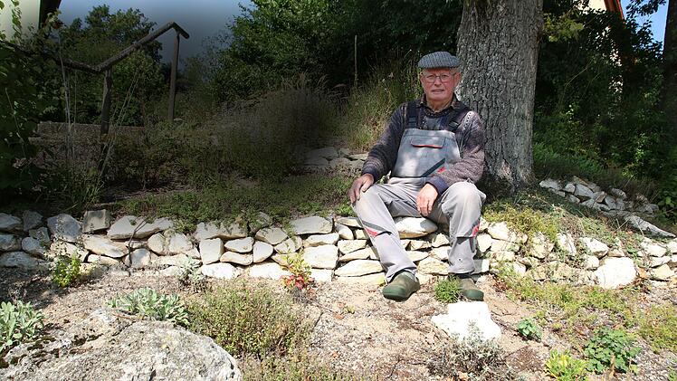 Pflegeleichtes Insektenparadies ohne Versiegelung: Gert Hühnlein hat einen blühenden Steingarten angelegt, der kaum noch Arbeit macht.