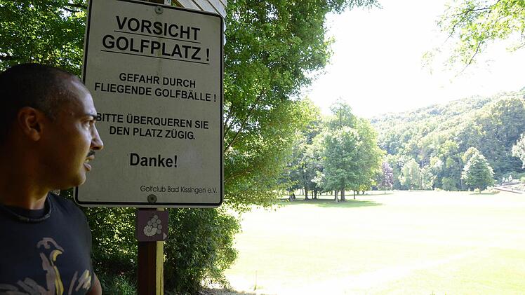 Am Golfplatz mit Camillo Floth von der Kurgärtnerei.