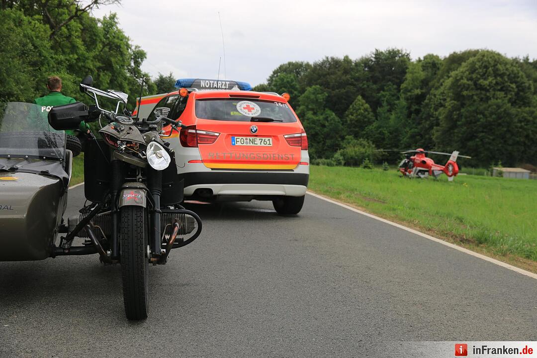 Motorradfahrer verunglückt in Engelhardsberg