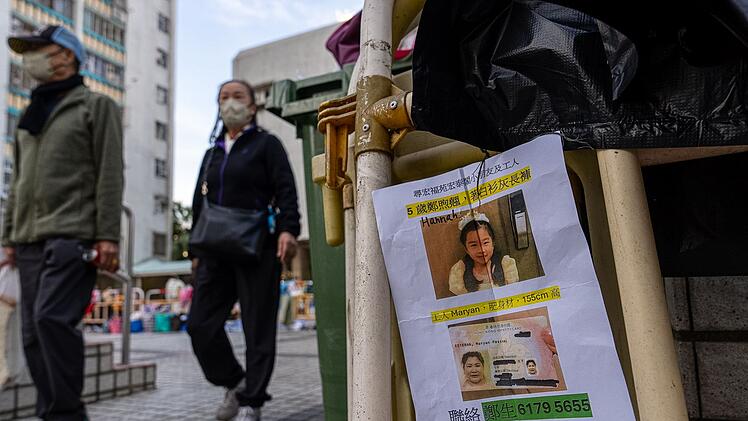 Nach Brand in Hongkong