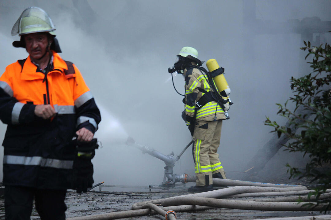 Scheunenbrand im Landkreis Bayreuth