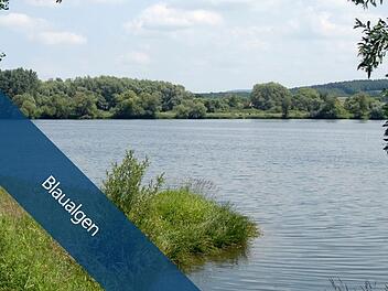 Badewarnung am Badesee Ebing - "reichlich Blaualgen"