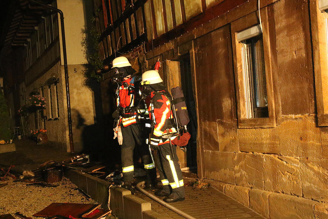 Großeinsatz in Autenhausen: 12 Feuerwehrmänner verletzt