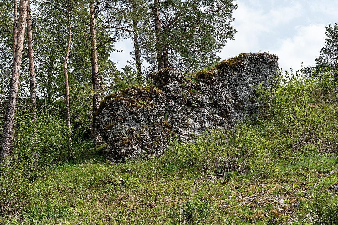 Der große Burgfels dient als toller Aussichtspunkt.