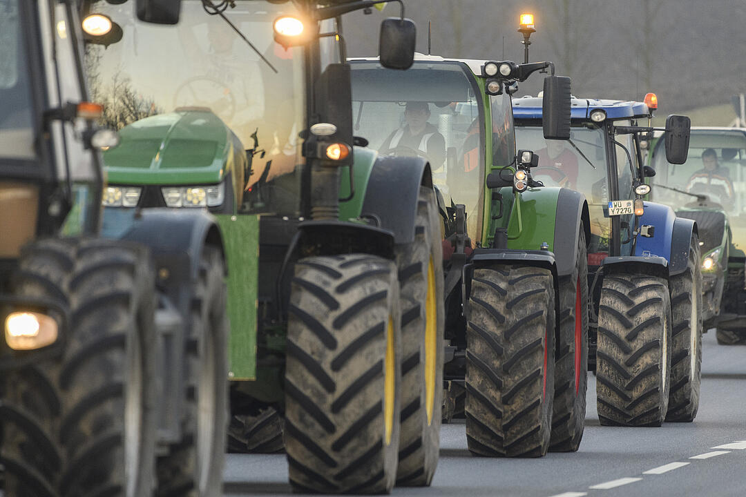 Bauerndemo... auf dem Weg nach N&uuml;rnberg