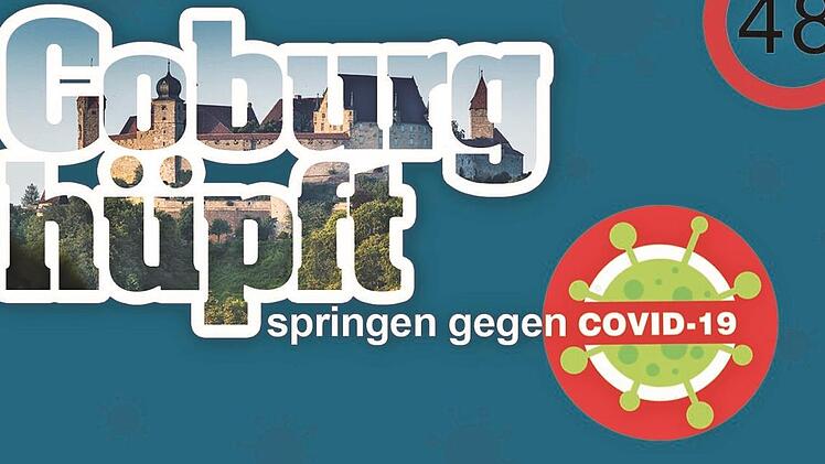 Mit diesem Plakat wirbt der TV 1848 Coburg für seine neue Fitnessaktion.  Foto: Astrid Hess