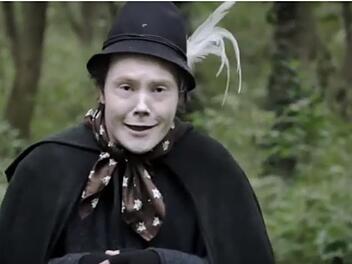 Schauspieler Christopher Bailey als "Boandlkroamer", bzw. als Tod.
