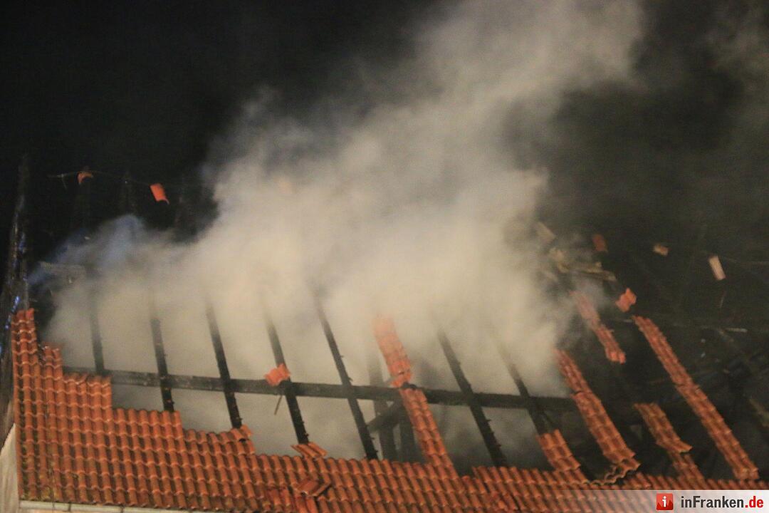 Scheunenbrand in Reundorf bei Lichtenfels