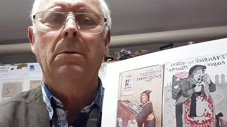 Lorenz Neubauer sammelt seit seinem neunten Lebensjahr alles, was mit Briefmarken zusammenhängt. Foto: Petra Malbrich