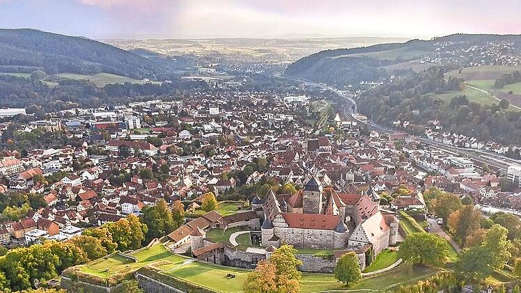 Blick über Kronach, Start- und Zielpunkt des diesjährigen Frankenwald-Wandermarathons