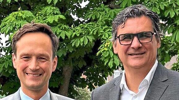 Florian T&ouml;pper (l.) und Ralf Hofmann. Andreas L&ouml;sch