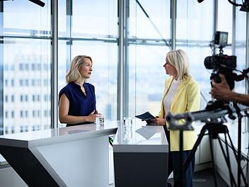 Sat.1-Sommerinterview mit Linken-Chefin Ines Schwerdtner