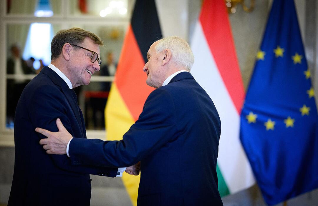 Au&szlig;enminister Wadephul in Ungarn