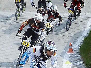 Im Finale der U15 holte sich David Wahl (Startnummer 29) Rang 2.  Foto: privat