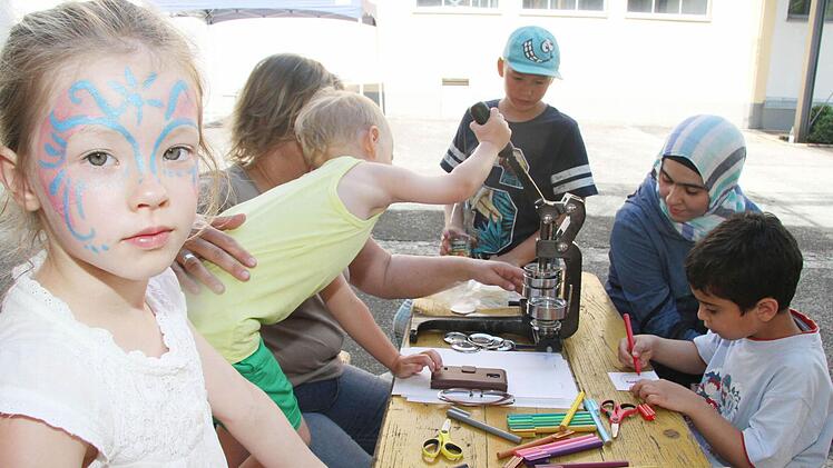 Gemeinsame Bastelaktionen kamen gut an - das ist gelebte Integration