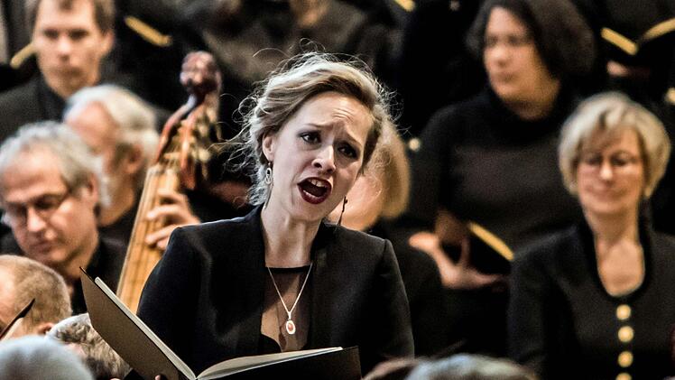 Marie Smolka sang die Sopran Arien bei der Coburger Erstaufführung von Telemann Matthäus-Passion in der Morizkirche.Foto: Jochen Berger