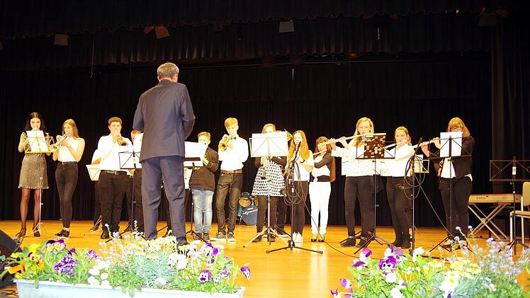 Das Bläser-Ensemble unter der Leitung von Axel Stumpf überzeugte mit großer musikalischer Bandbreite.Heike Schülein