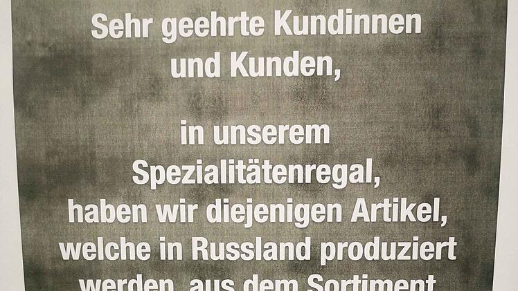 Leinburg: Edeka verbannt russische Artikel aus Sortiment - "wollten uns klar positionieren"