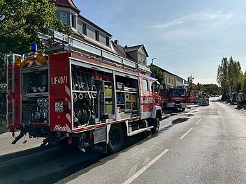 Brand in Lichtenfels - Explosion gefährdet Feuerwehrleute