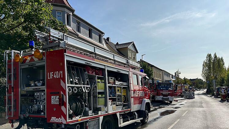 Brand in Lichtenfels - Explosion gefährdet Feuerwehrleute