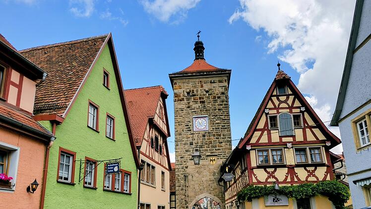 Rothenburg ob der Tauber im mittelfr&auml;nkischen Landkreis Ansbach