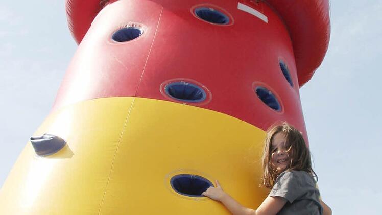 Hoch hinaus wollte Rafaela Meisel (11). Foto: Sonja Adam