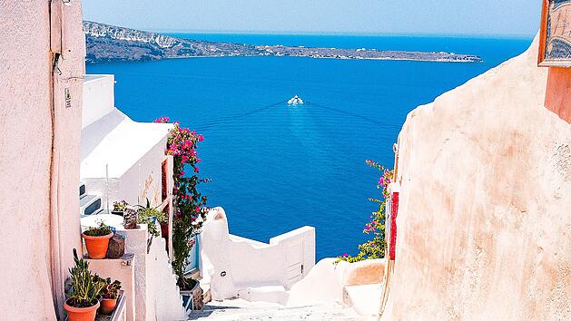 Urlaub, Griechenland, Santorini
