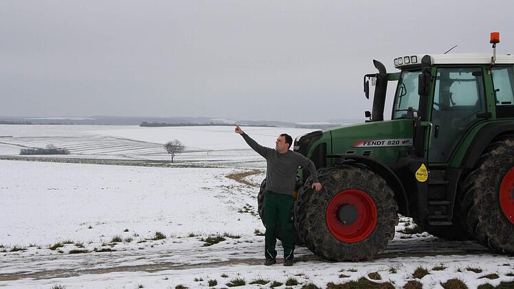 ...hier neun Meter aufgefüllt werden.