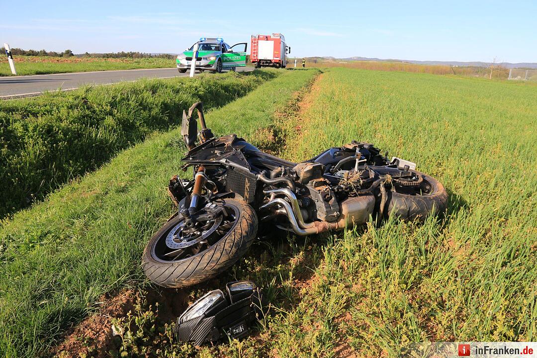 Motorradunfall bei Effeltrich: 24-Jähriger schwer verletzt