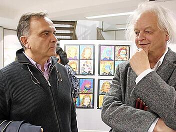 Zwei Denker über den Dichter: Klauspeter Schmidt vom Friedrich-Rückert-Gymnasium und Rudolf Kreutner von der Rückertgesellschaft. Foto: Ralf Kestel