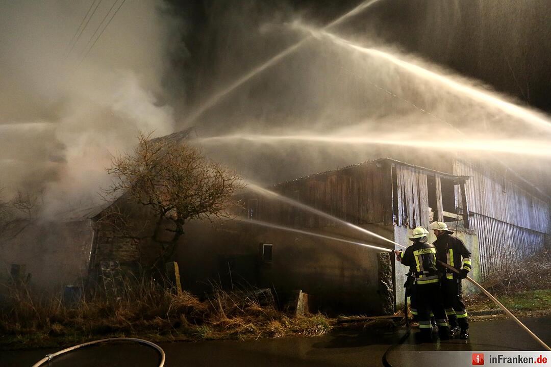 Bauernhof in Weißdorf bei Hof brennt ab