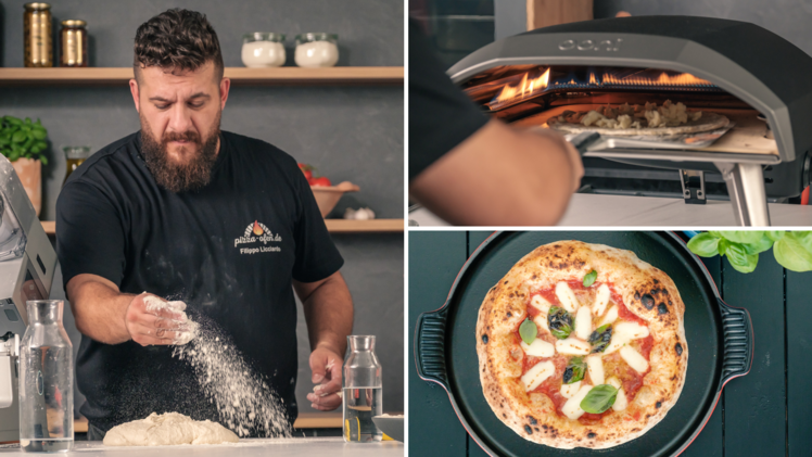 Filippo Licciardo setzt in seinem Pizza-Kurs auf hochwertigen Belag und kreative Ideen. Die Teigkunde darf ebenso wenig fehlen.