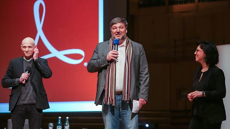 Bei der Einführung: Wolfgang Heyder, Klaus Stieringer und Asli Heinzel (von links) Foto: Barbara Herbst