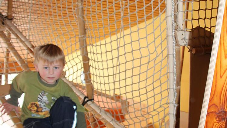 Klettern macht Spaß.