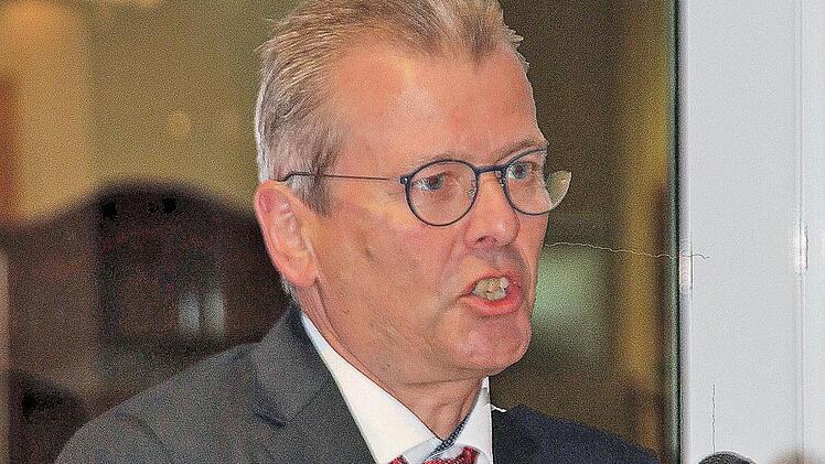 Der Nürnberger Oberbürgermeister Ulrich Maly hielt den Festvortrag beim  Neujahrsempfang des SPD-Kreisverbandes Bad Kissingen. Dieter Britz