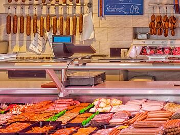 Metzger, Metzgerei, Metzgereitheke
