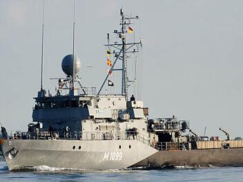 Der Steinberger Florian Sesselmann lernte die Arbeit von Marinesoldaten und Schiffe der Flotte kennen. Fotos: privat