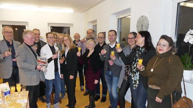 Ein Prosit auf das Projekt  Foto: Paul Pöhlmann