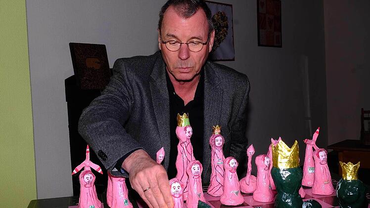 Schachspiel mit Peter Lampig. Foto: Gerd Schaar