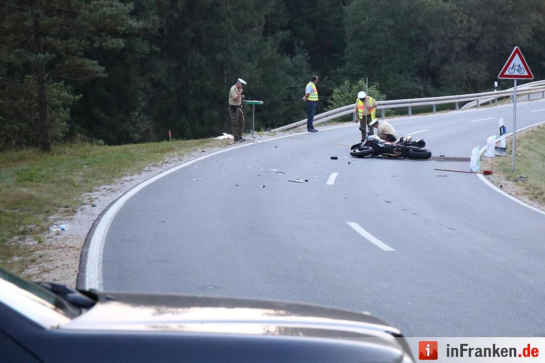 Tödlicher Motorradunfall bei Pottenstein