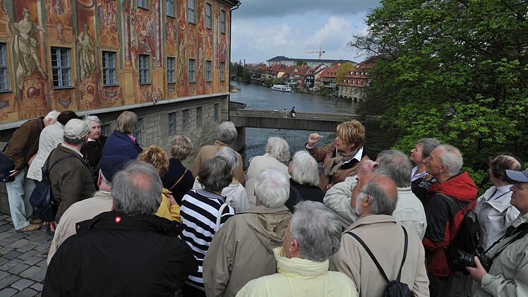 Bambergs Tourismus pulverisierte 2012 die alten Rekordmarken. Rund acht Mal so viel Übernachtungen wie Einwohner sind an der Regnitz zusammengekommen - von den kreisfreien Städten hat nur noch München im Verhältnis mehr Foto: Ronald Rinklef