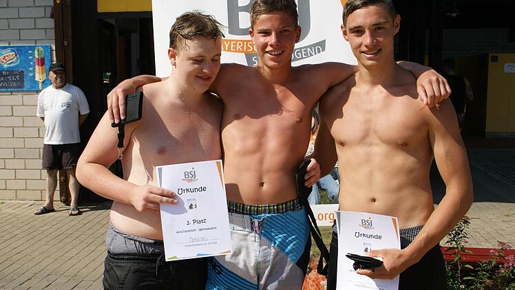 Bei den Jugendlichen gewann Jan Ullrich (rechts) vor Adrian Zentner (links) und Bastian Groß.